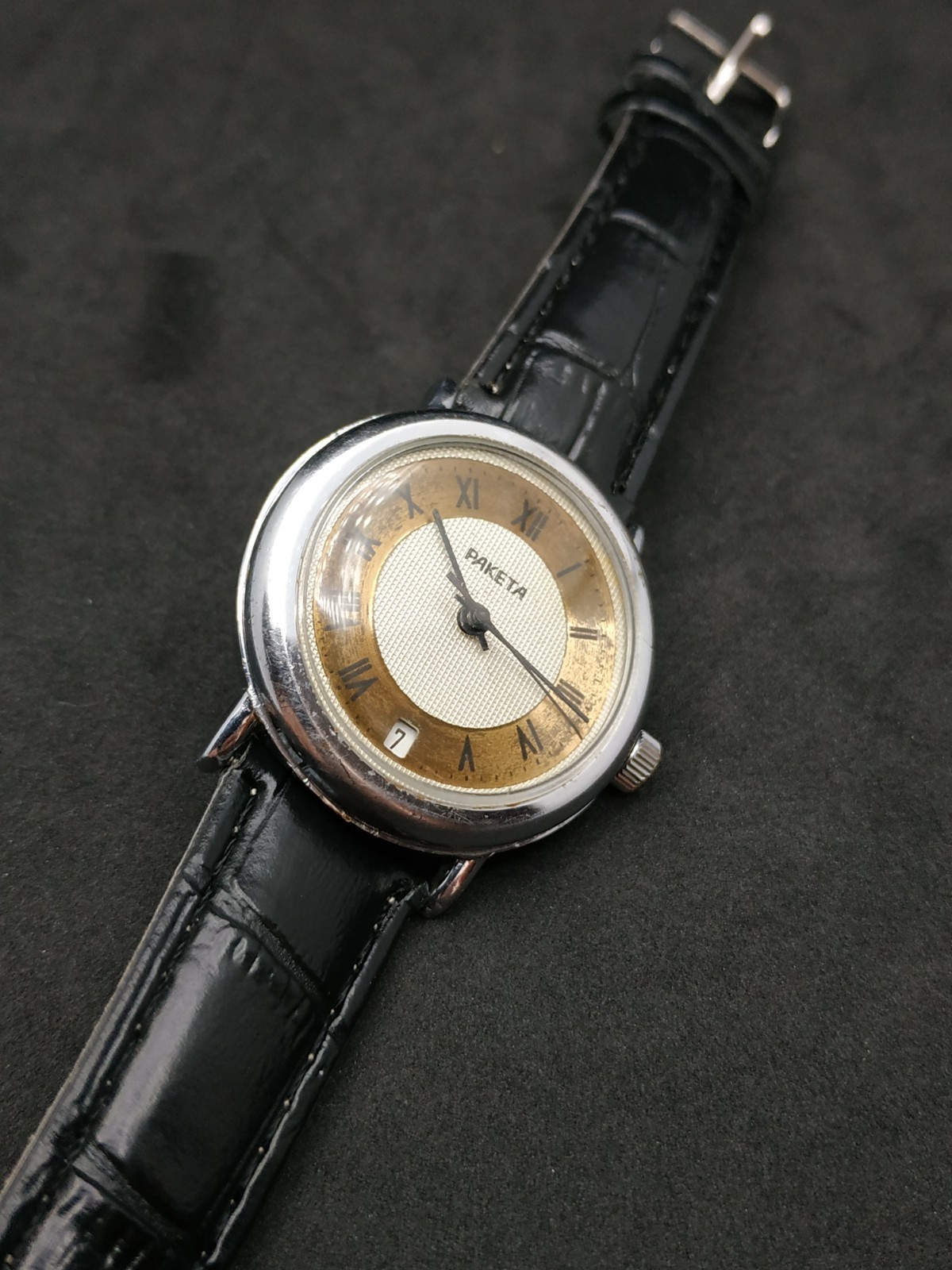 Men’s Dress Vintage USSR Watch Raketa Mechanical 2614.H Retro Soviet ☭