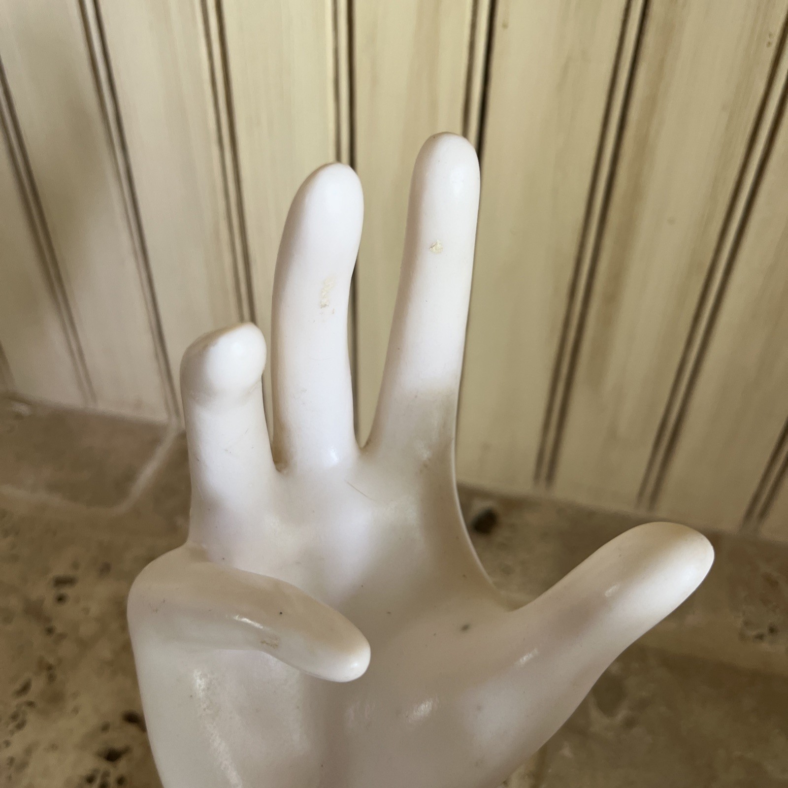 Vintage 1990 E&B Giftware Double 2 Hands Mannequin Jewelry Rings Display