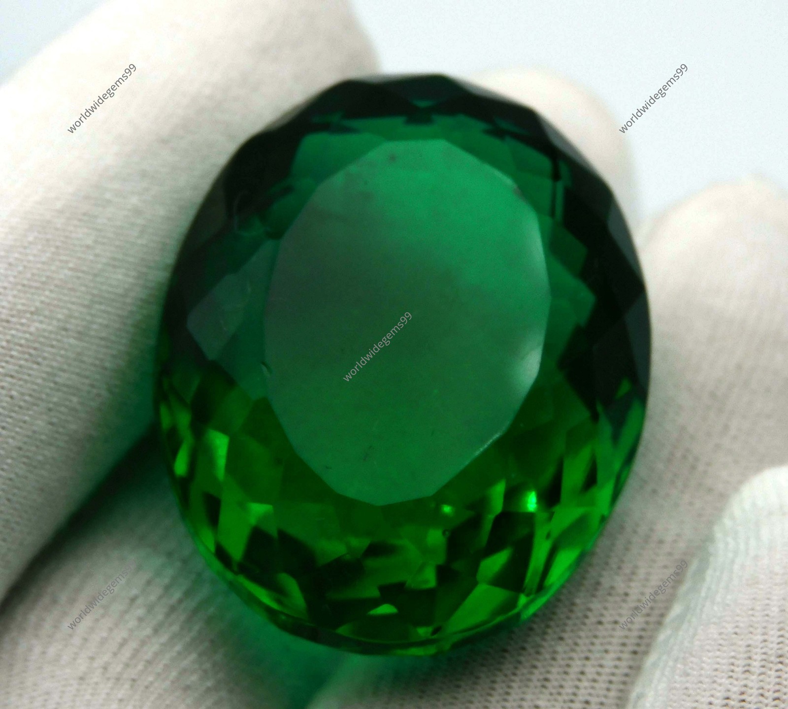 Natural Colombian Green Emerald Oval Cut 100 Ct Huge Certified Loose Gemstone