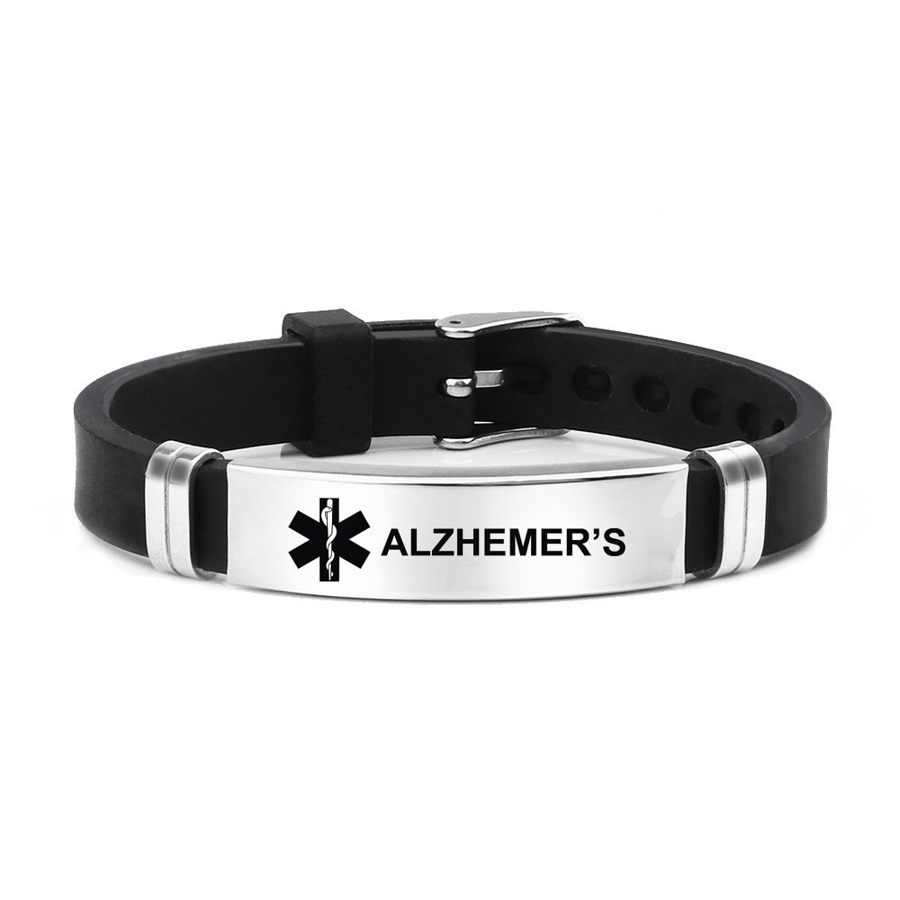 Custom Engraved Medical ID Bracelet Emergency Medical Alert Men’s Wristband