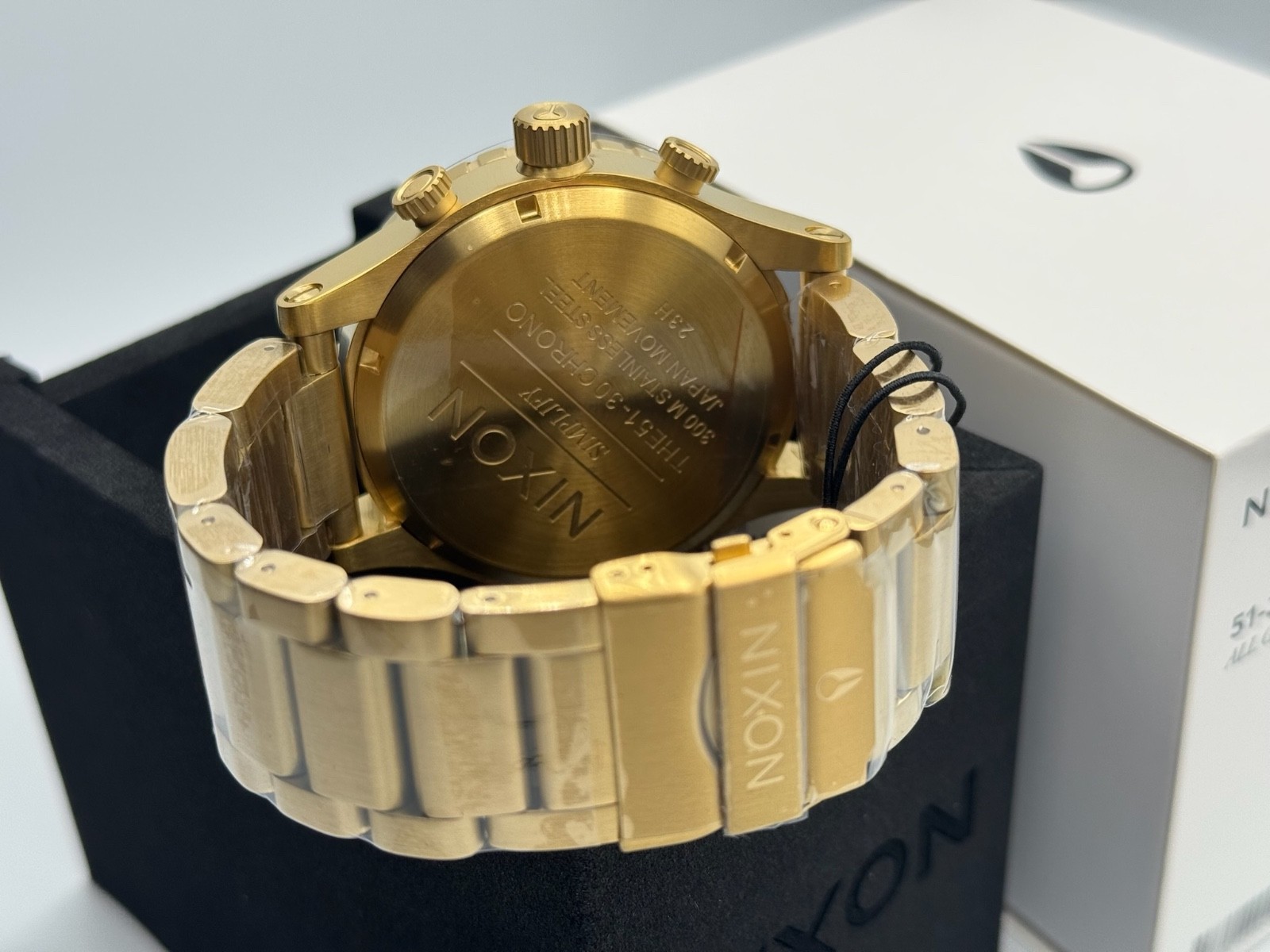 NIXON 51-30 Chrono – All Gold Black Chronograph Men’s Watch A083-510