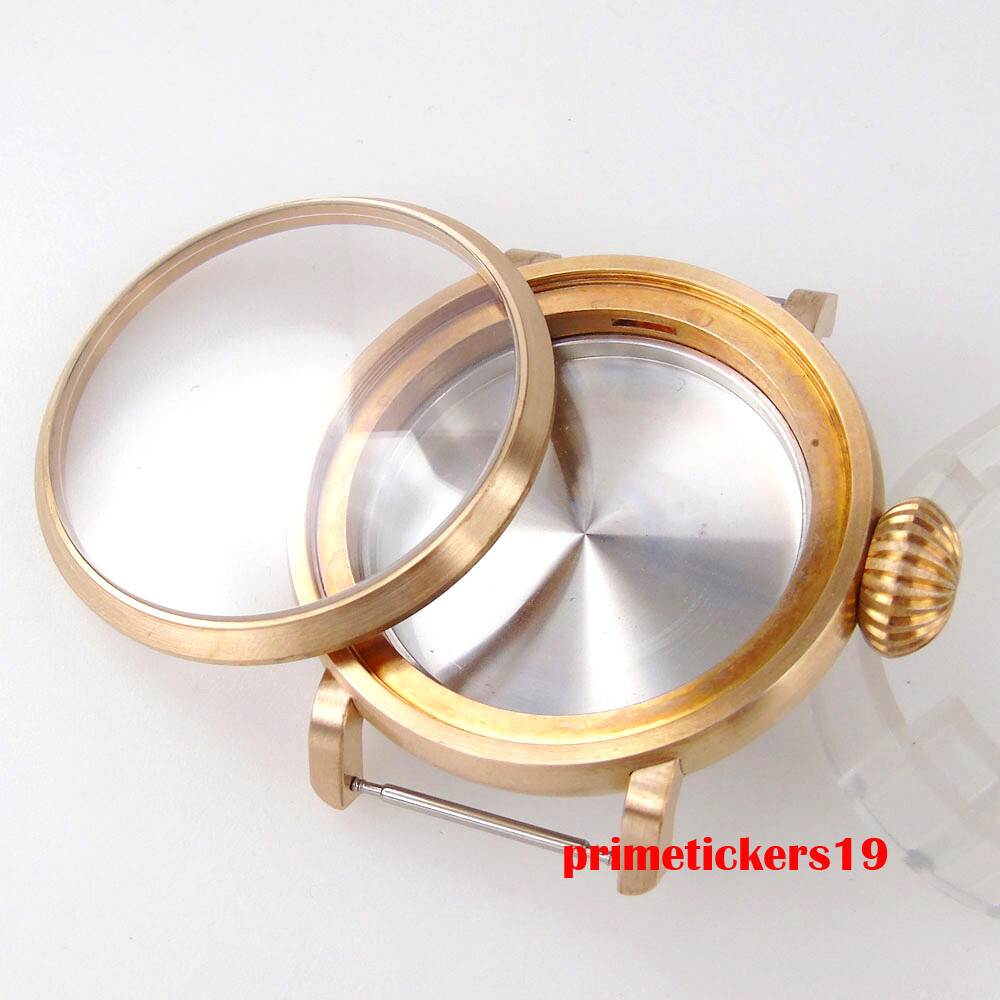 46mm Big Cusn8 Real Bronze Watch Case Sapphire Fit NH35 NH36 ETA2824 PT5000 Movt