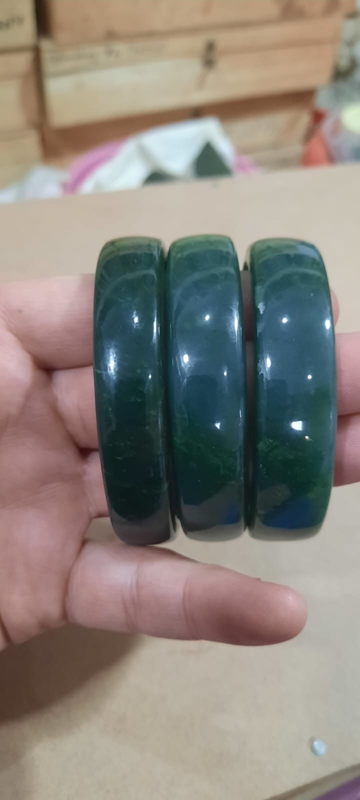 High Quality Nephrite Jade Bangle 54g(Approx) | 60mm Natural Green Jade Bracelet