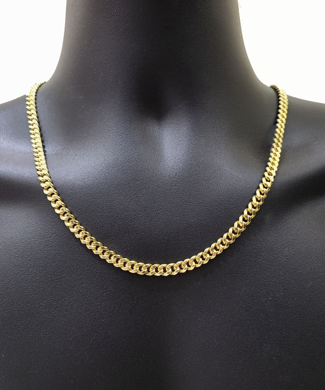 Real 14k Yellow Gold Miami Cuban Link Chain 6mm 24″ Necklace Box Lock