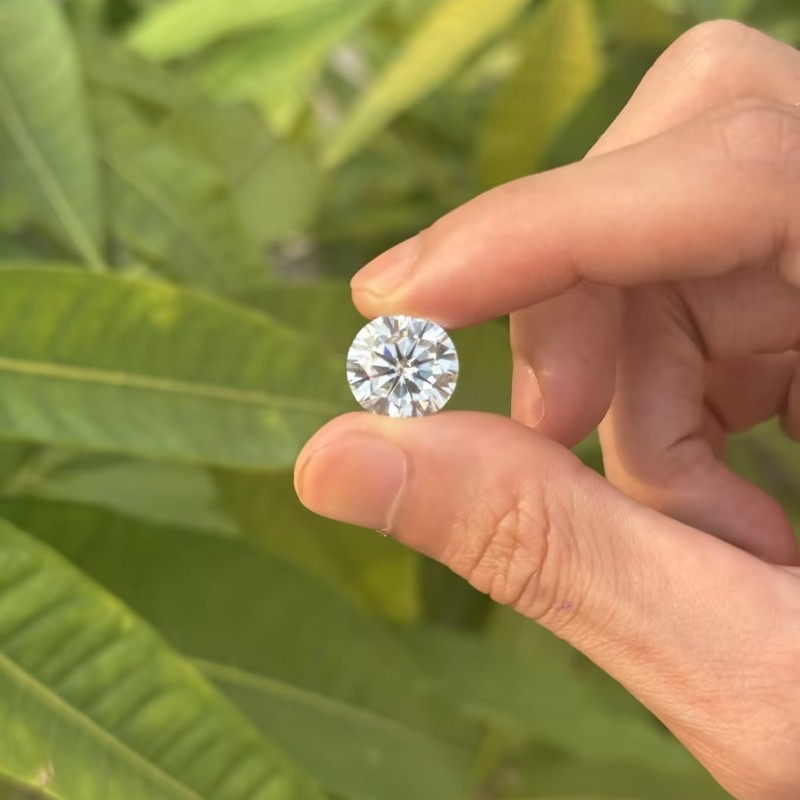 0.1-5ct GRA Certified D Color Loose Moissanite VVS1 Round Cut for Jewelry Making