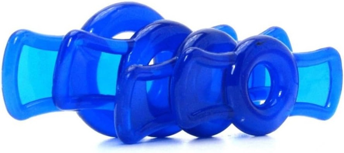 TitanMen Adjustable C-Ring Set – 4 Sizes for Firmer Erections – Body-Safe TPR