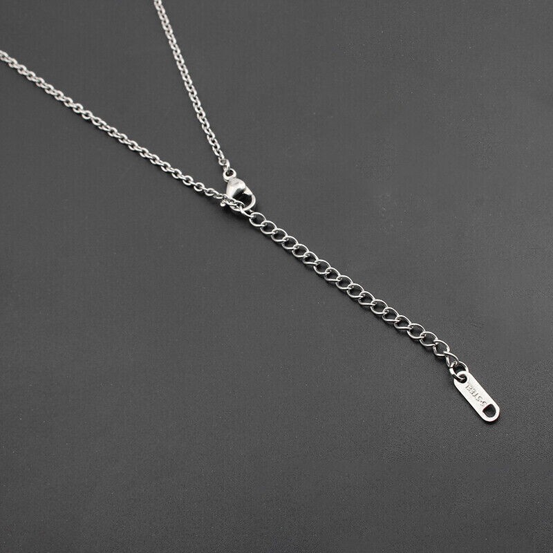 2Pcs Stainless Steel 2mm Width O-Link Necklace Fashion Jewelry 16+2″ Chain