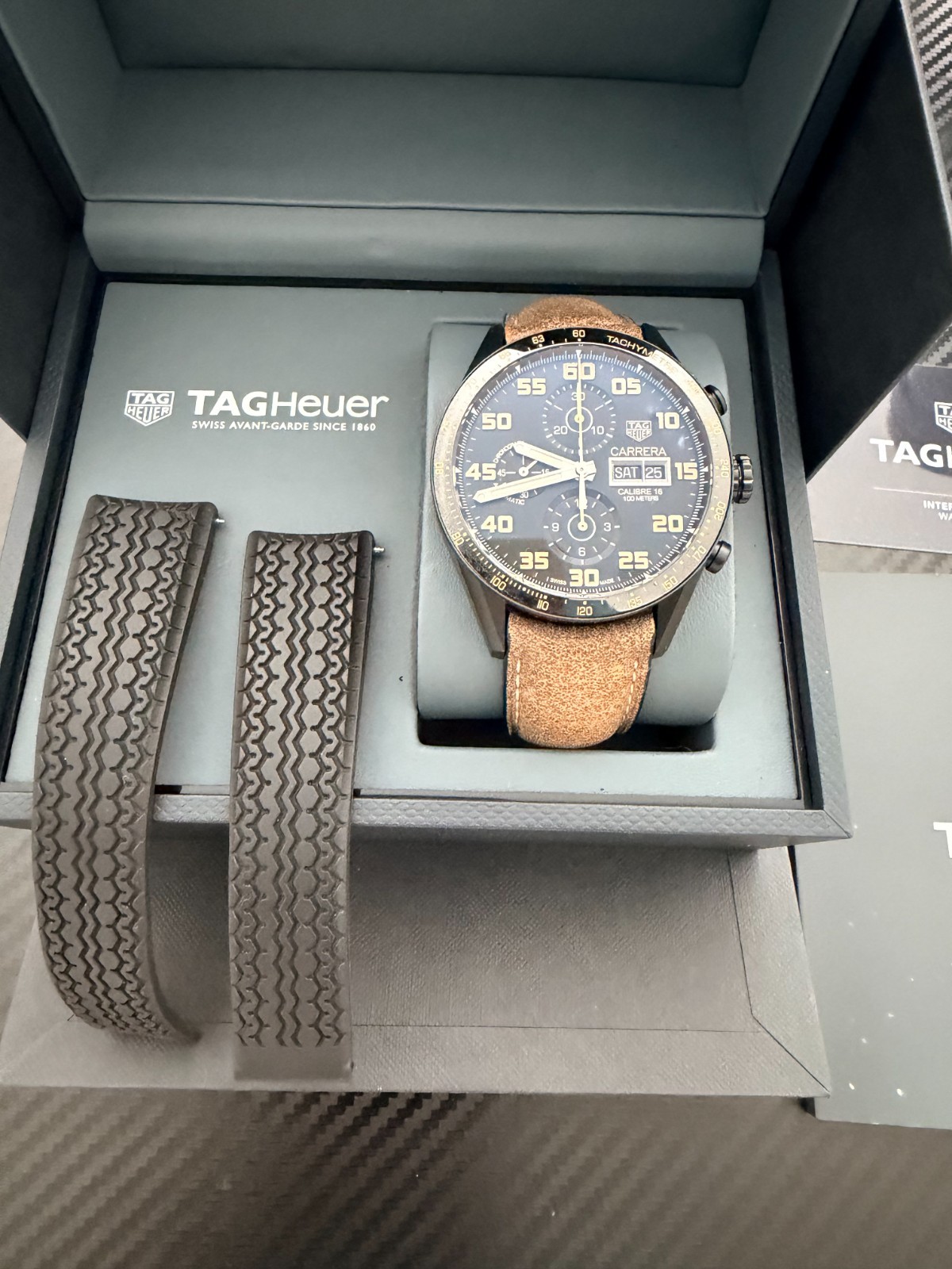 TAG Heuer Carrera Men’s Black Watch – CV2A84RHN8309