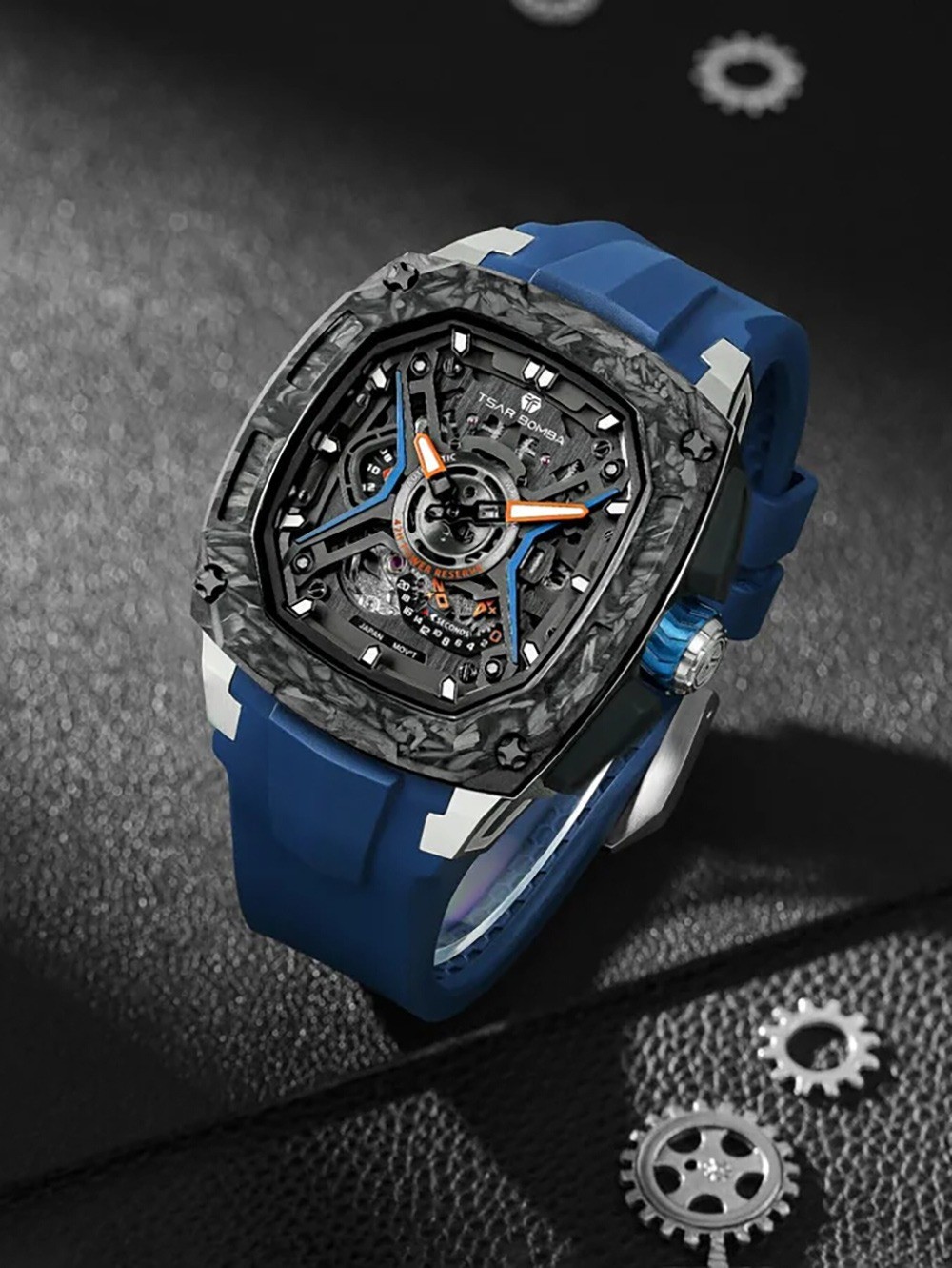 Tsar Bomba TB8605-02 Mens Watch Dark Matter 5 Automatic 43mm 5ATM