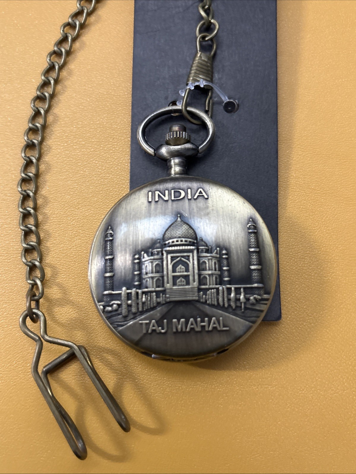 Imported New Pocket Watch Taj Mahal Case Quartz Pendant Chain – India