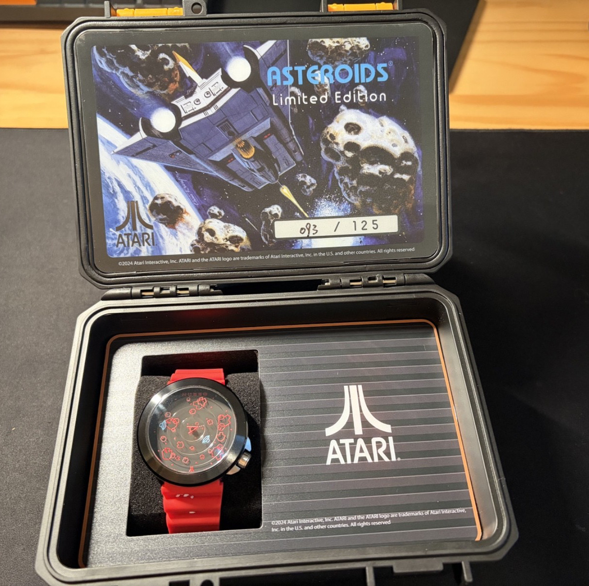New Atari Nubeo Supernova Red Watch 45th Limited Edition Asteroids Collectible