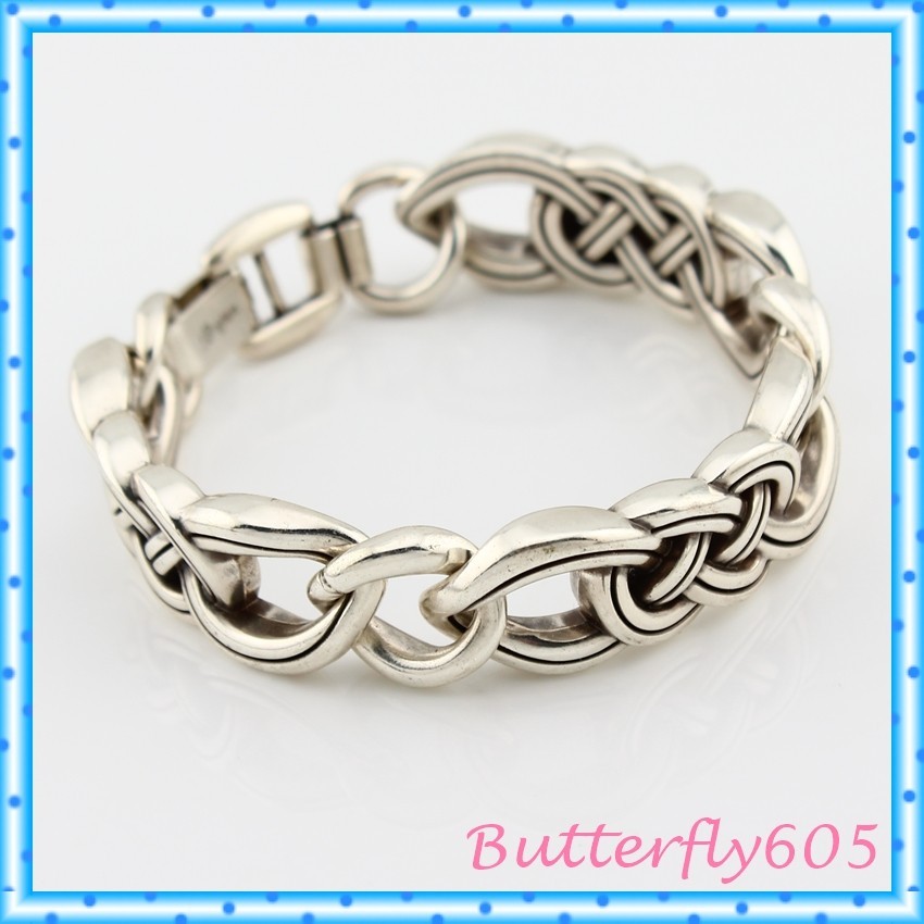 Brighton Interlok Unity Link Celtic Knot Fold Over Clasp Bracelet