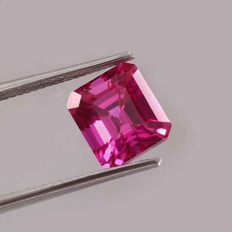 8.95 Ct Pink Sapphire Radiant Emerald Cut CERTIFIED Loose Gemstone For Jewelry