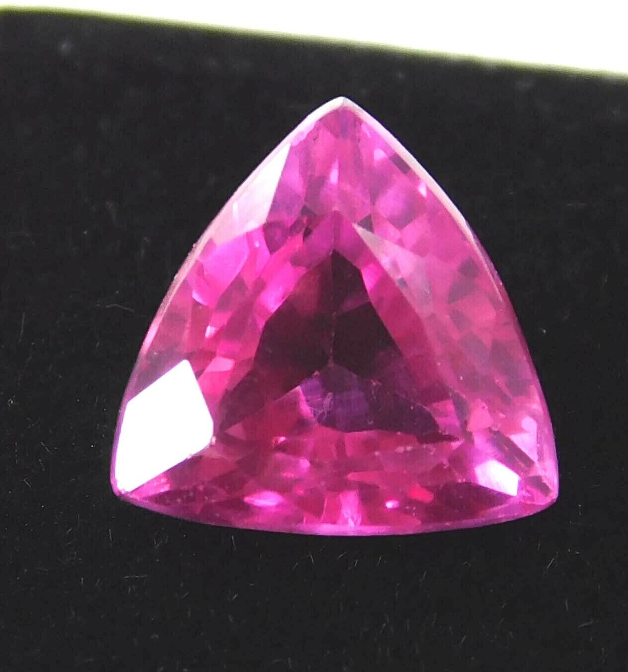10.00 Ct Natural Ruby Pink Trillion Shape CERTIFIED Loose Gemstone
