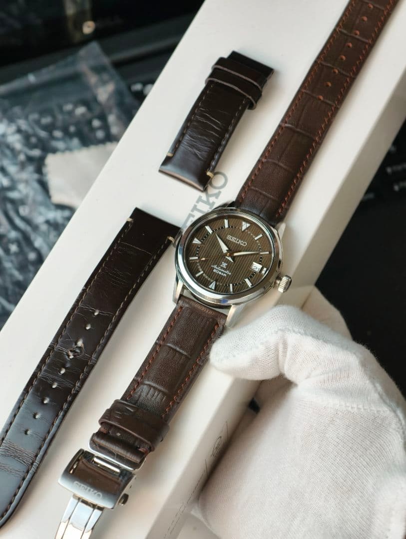 Seiko Prospex Alpinist SBDC161 Brown Automatic Watch Japan 0712403