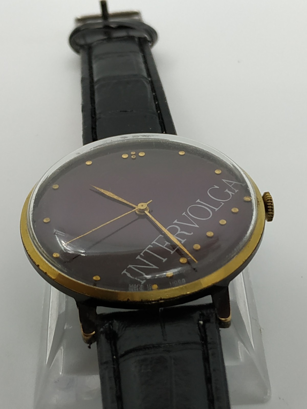 Men’s Vintage Watch Zarya SEKONDA INTERVOLGA USSR Mechanical Retro Soviet Dress