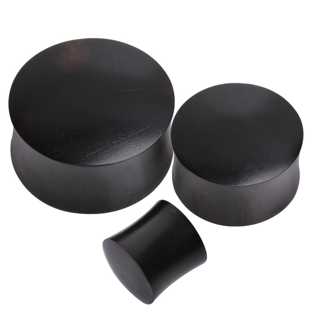 PAIR of Black Arang Wood Saddle Plug *****