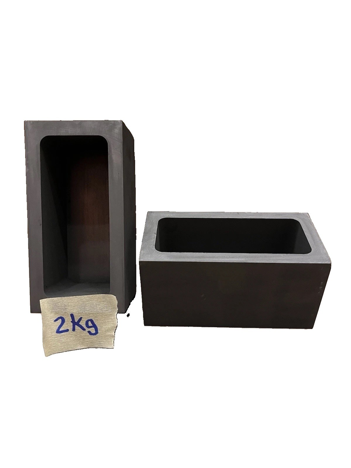 2kg Gold Capacity Graphite Mold Ingot Bullion for Gold & Metal Casting SHORT