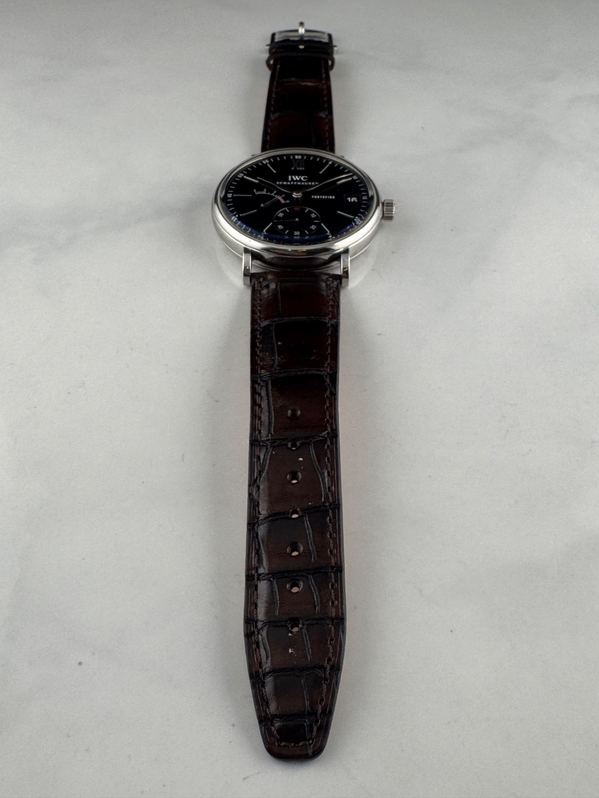 IWC Portofino Stainless Steel 45mm Manual Wind Watch IW510102 w Box