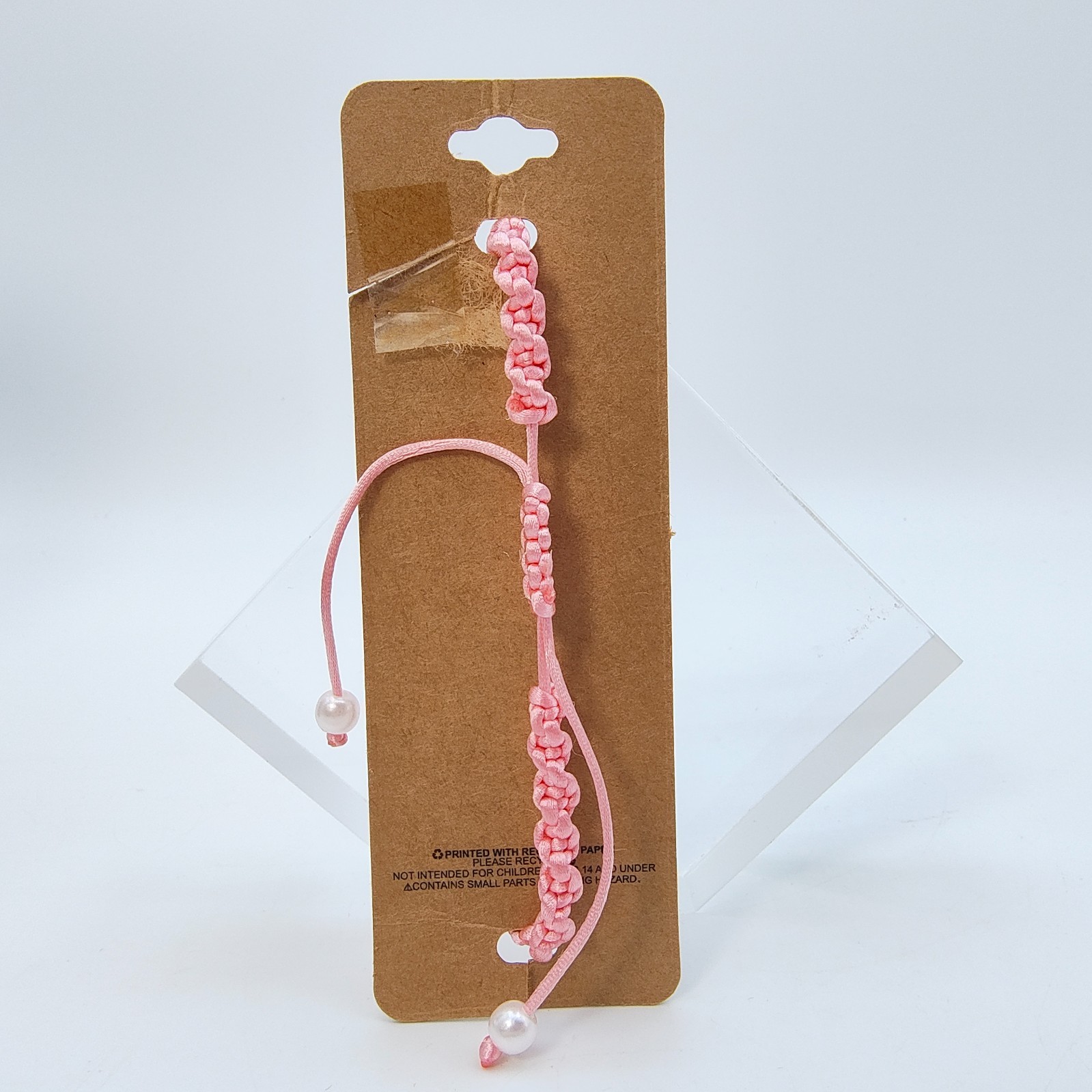 Hawaiian Pink Flower Bracelet Anklet Coastal Beach Tropical Resort Wear