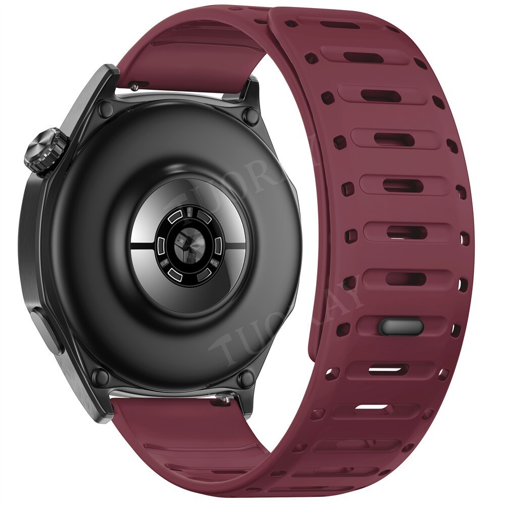 22mm Magnetic Silicone Watch Strap Band For Amazfit GTR 4 3 47mm Bip 6 Bracelet