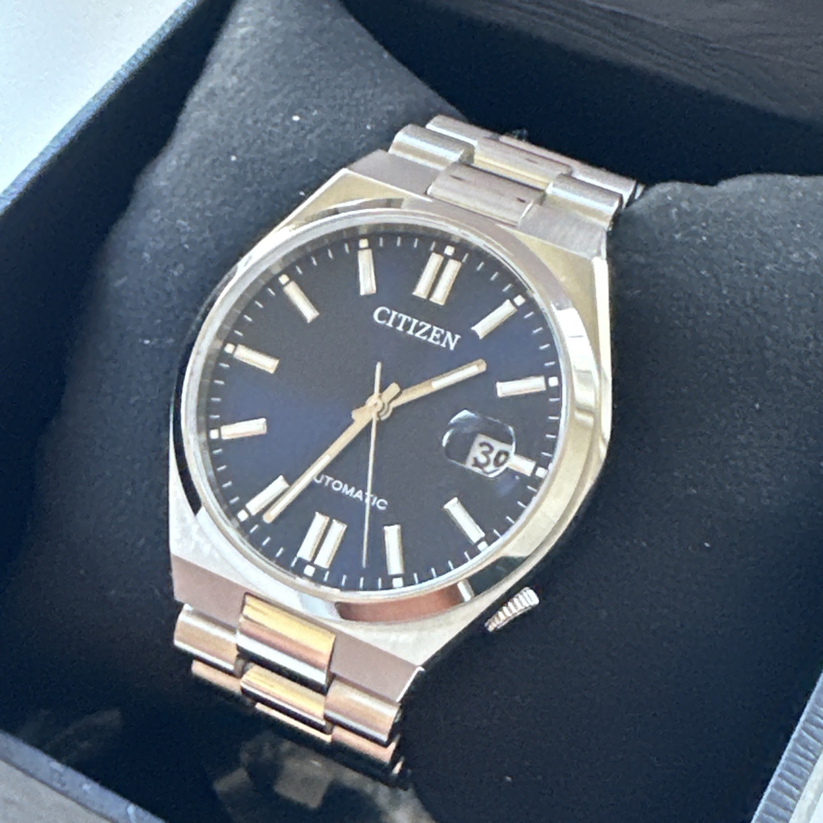 Citizen Unisex’s Tsuyosa Date Window Silver Automatic Watch 37MM NJ0200-50M