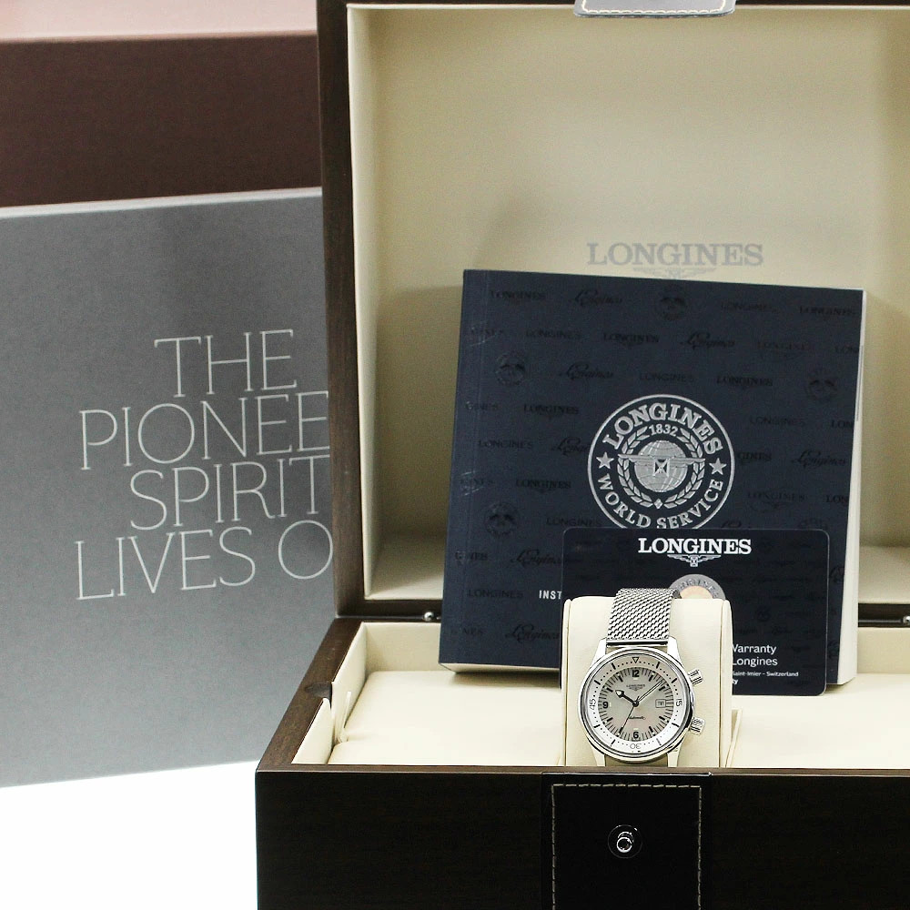 Longines Legend Diver Automatic 36mm White Stainless Steel Watch