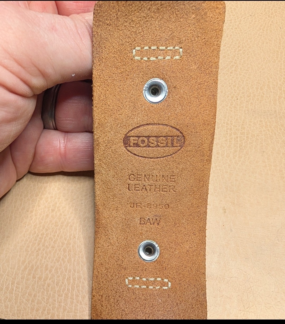 Fossil JR-8209 Retro 40mm Quartz watch Leather Bund Strap Running