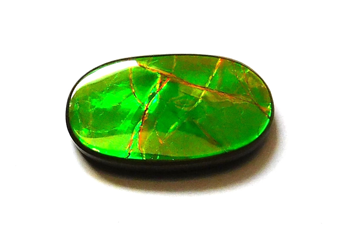 11.65 Ct Natural Canadian Ammolite Cabochon Loose Gemstone 22.8X13.6X3.8MM LV11
