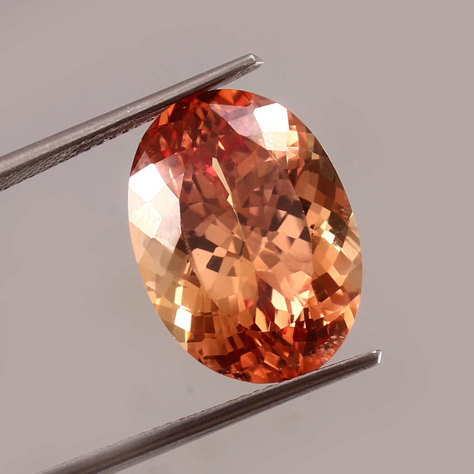 Natural Flawless Ceylon Padparadscha Sapphire Oval Cut Loose Gemstone 15.40 Ct