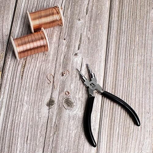 6 in 1 Bail Making Pliers Wire Looping Forming Pliers with Non-Slip Comfort Grip