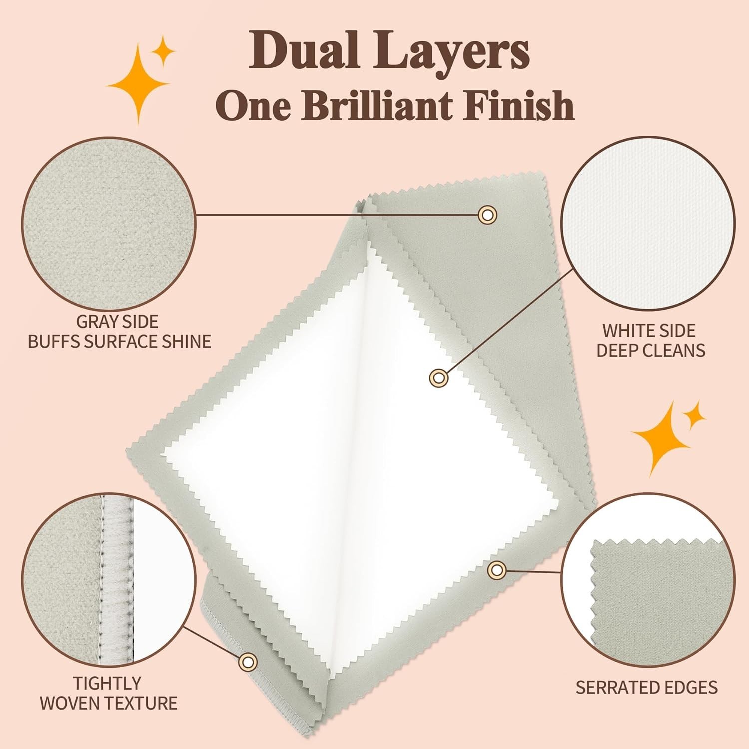 Durable Jewelry Polishing Cloths – 10″ x 12″ Set of 3 for Watches & Coins
