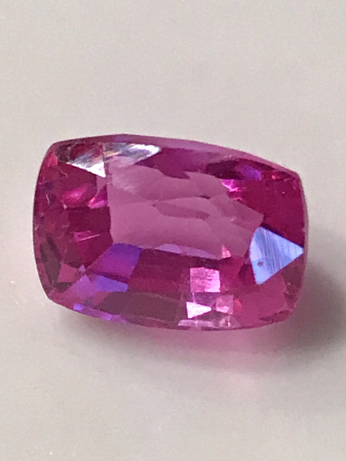 7.30 ct Natural Heated Pink Sapphire ,Very Good Cushion Cut , SI Clarity