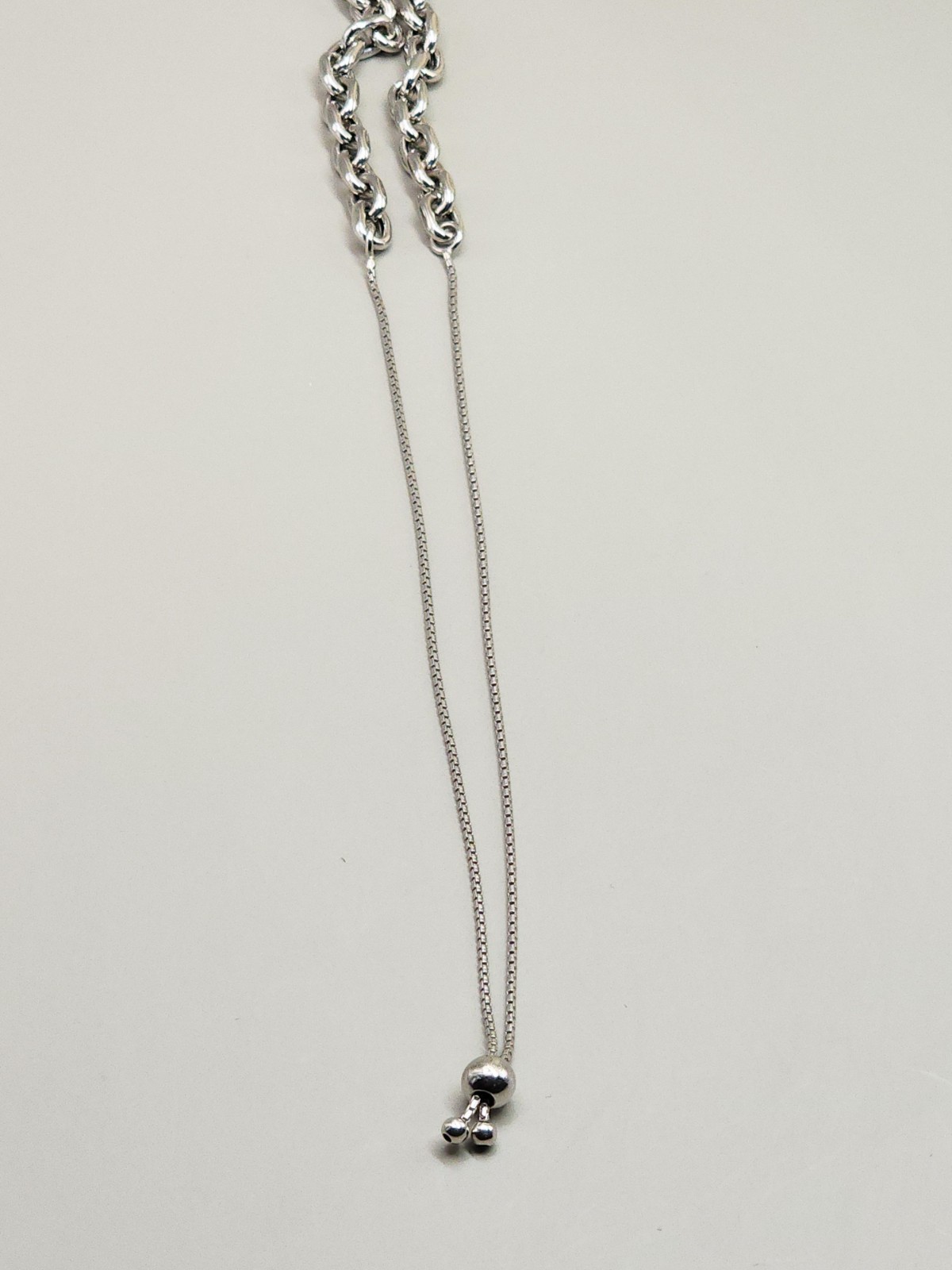 Milor Italy Solid Sterling Silver Cable Chain Necklace Adjustable 19-28″ 5.5mm