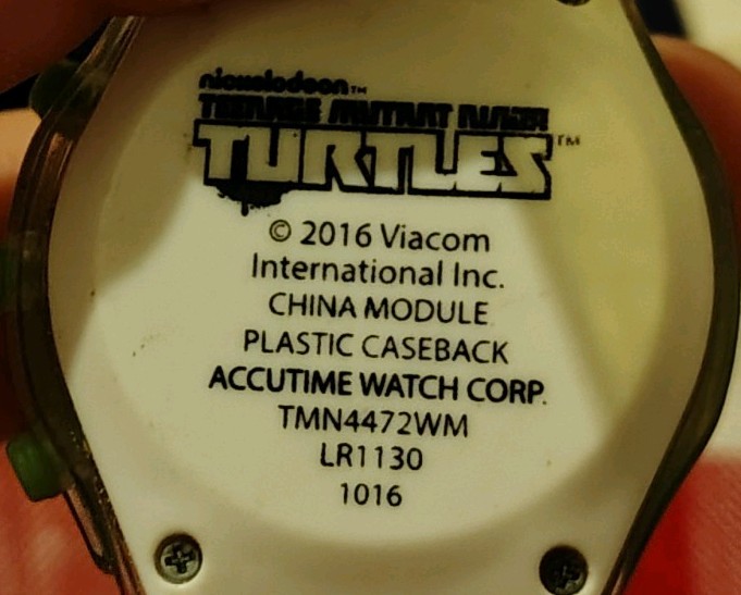 Nickelodeon TMNT Digital Light Up Watch Green Silicone Strap Ninja Turtles