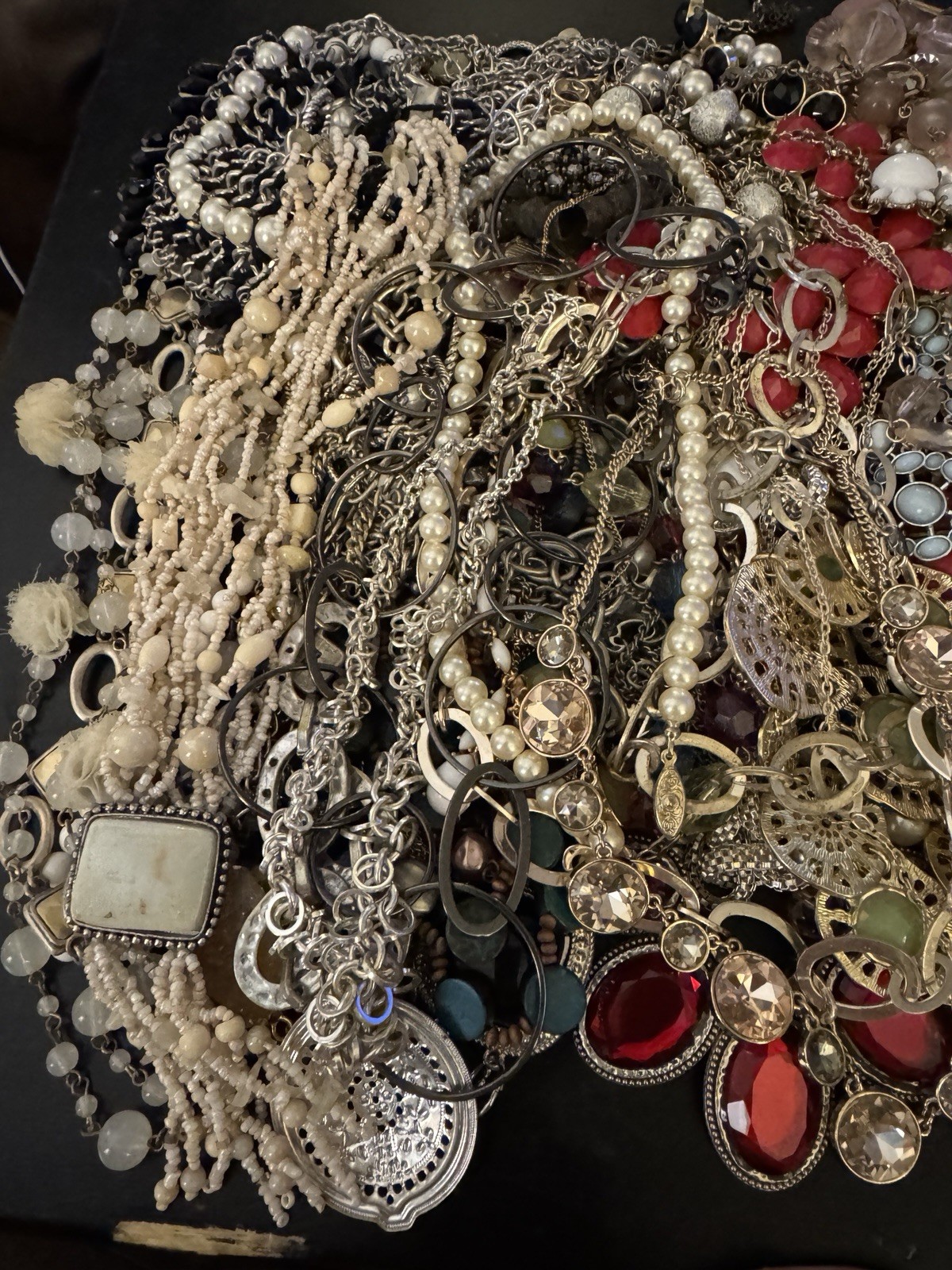 Bulk Jewelry Lot Estate Vintage to Modern Mix 2 LB WEARABLE /RESELL 2