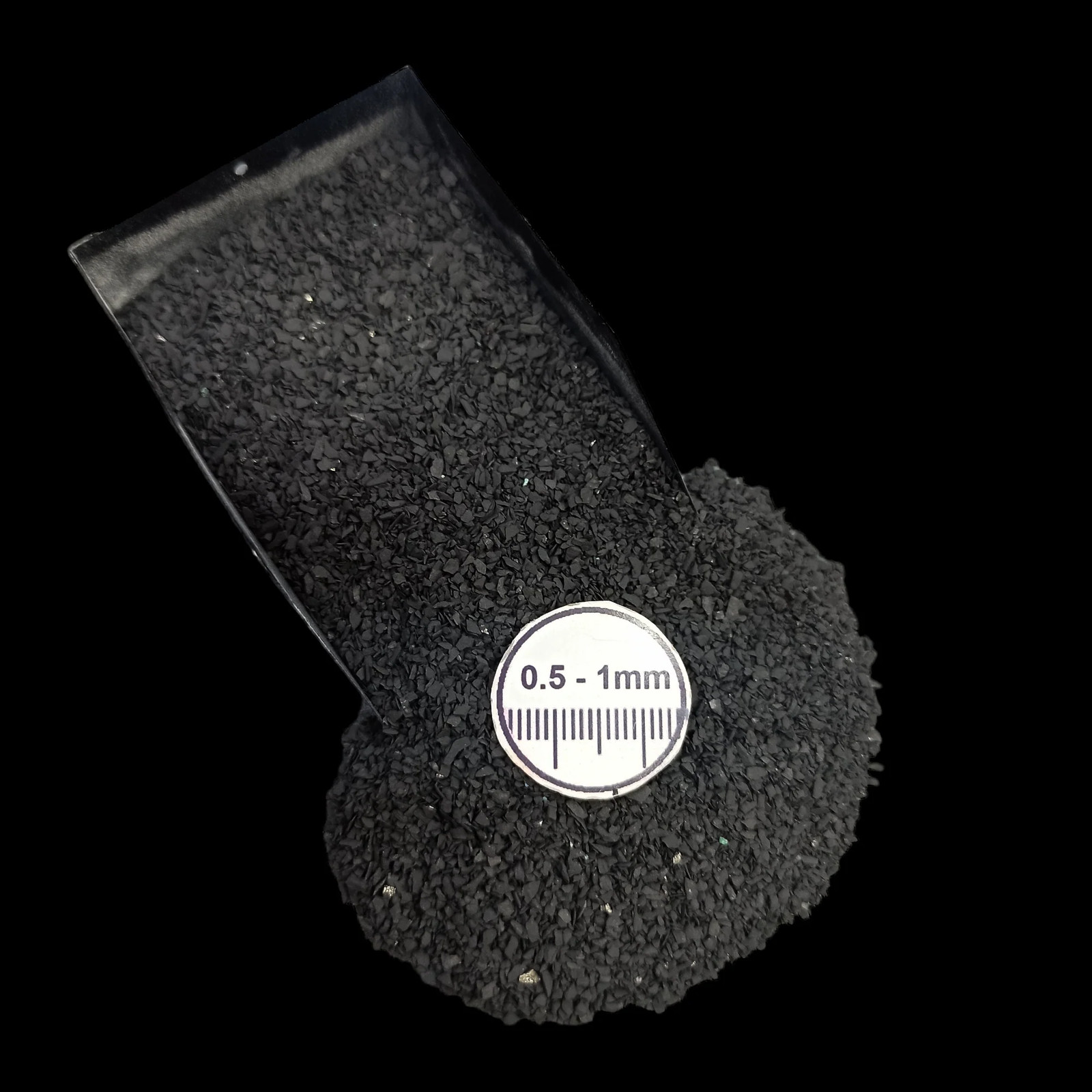Shungite 0.5-1mm Stone Granules for Resin Jewelry Decor