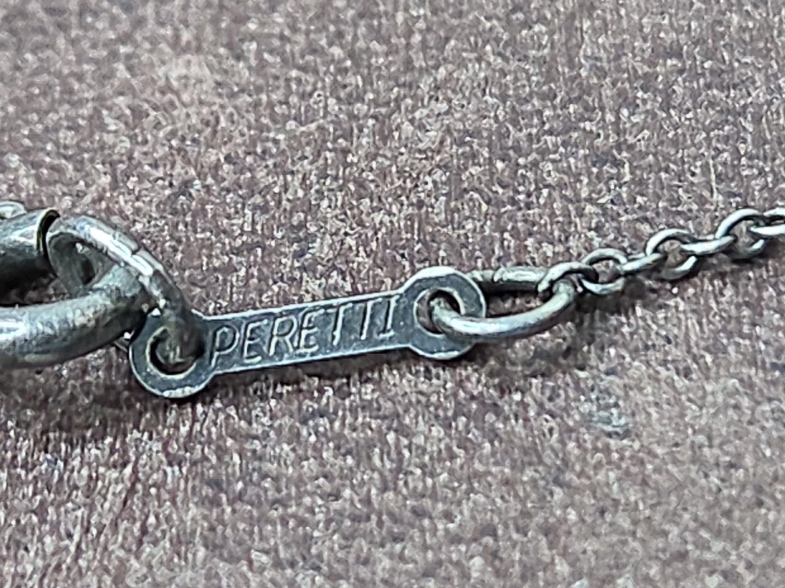 TIFFANY & CO ELSA PERETTI 925 STERLING SILVER TEARDROP NECKLACE