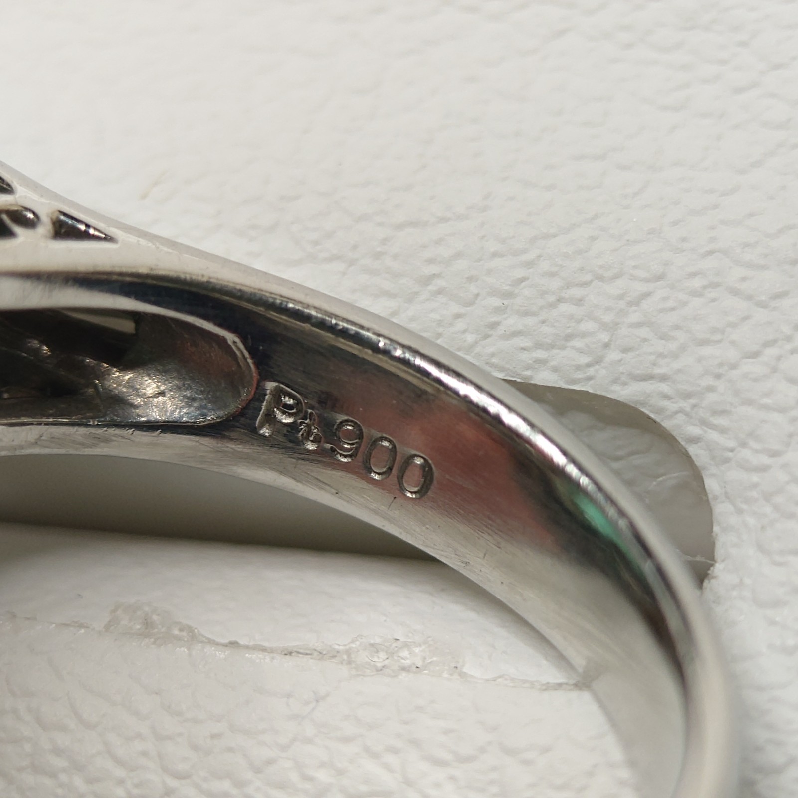 Emerald Ring, 900 Platinum RING Pt900 E2.16 D0.58 jew0006 Imported from Japan