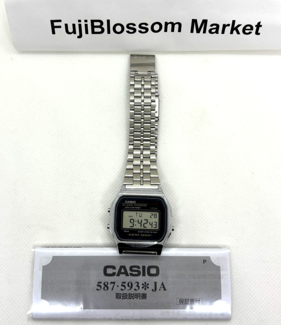 CASIO A159WA-N1JH Made in Japan Collection STANDARD Digital Watch Silver NEW