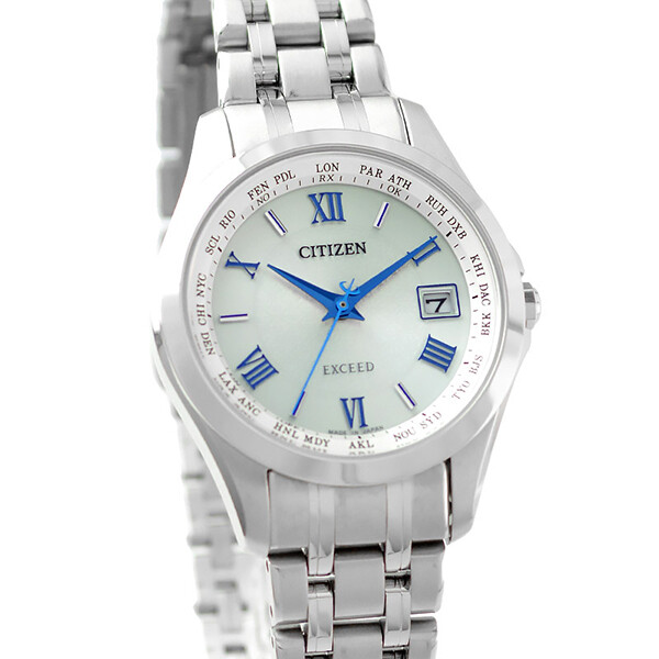 CITIZEN EXCEED Eco-Drive EC1120-59B Silver Women’s Watch New in Box