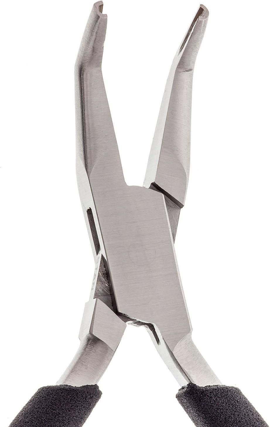 Jump Ring Closing Plier Jewelry Making Bent Grooved Jaws Eurotool PLR-260.55