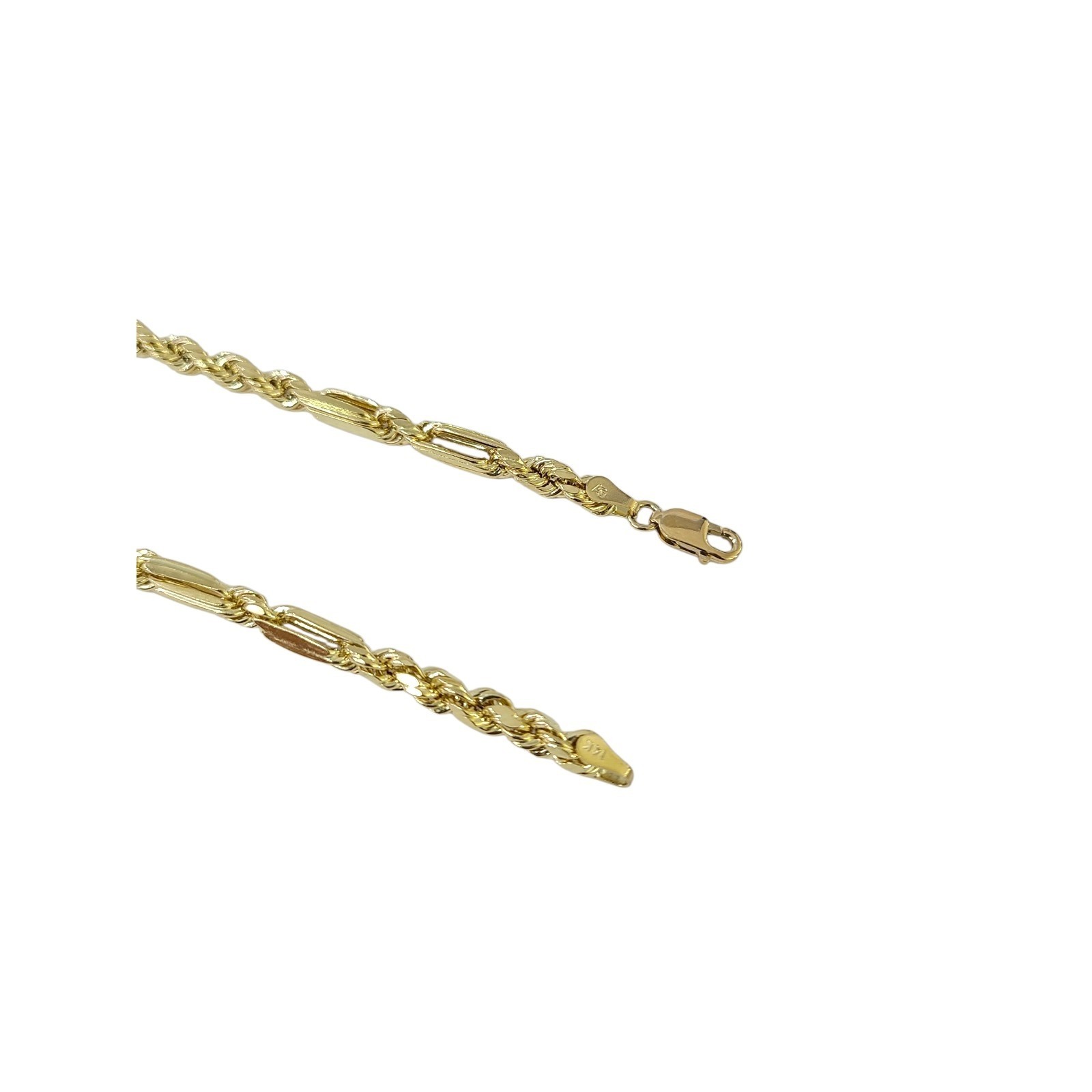 Real 14k Yellow Gold Milano Rope Chain 5mm Necklace 18″-30″ in Men Women