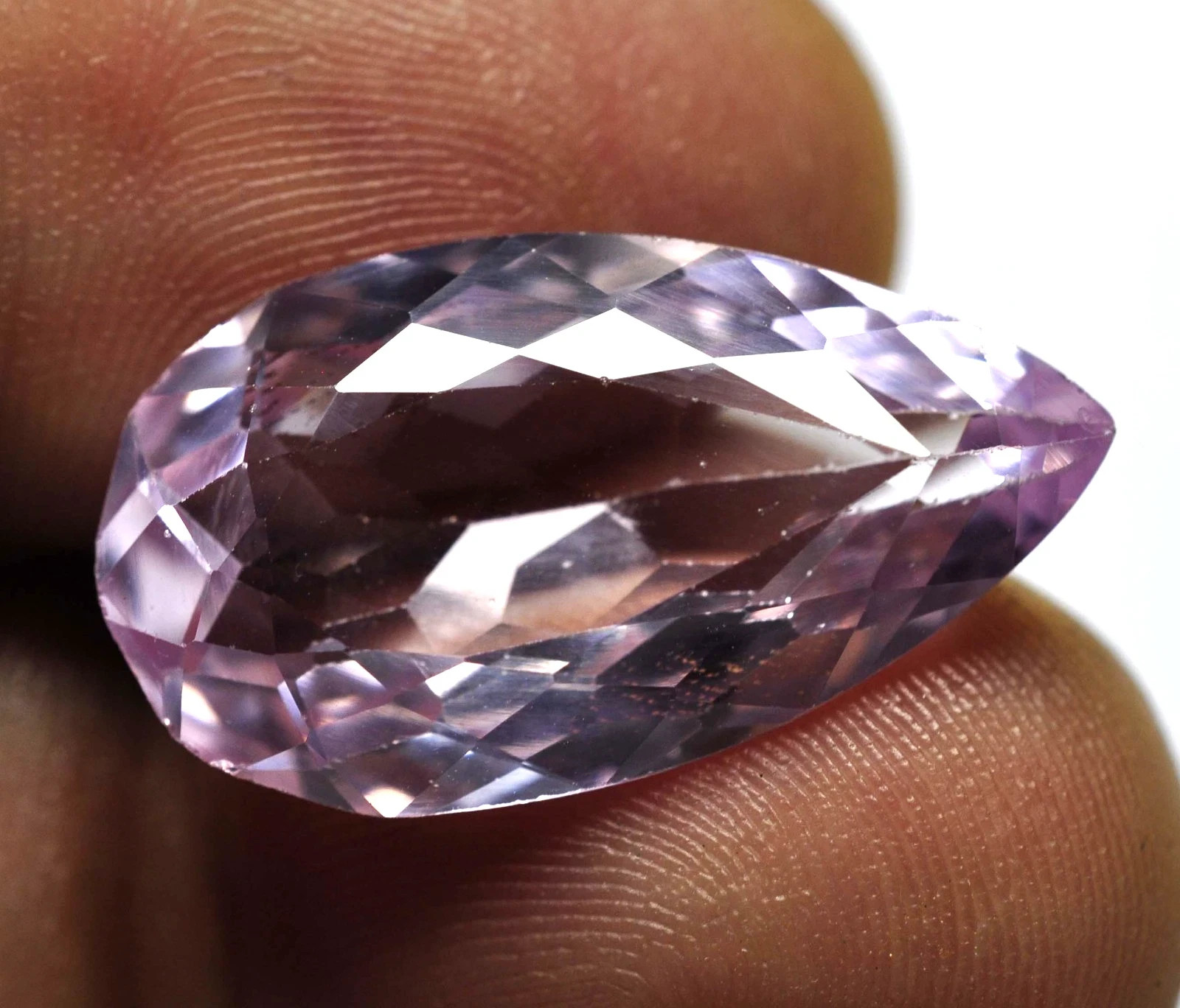 Natural 16.65 Ct Pear Cut Bijoux Soft Pink Sapphire GIE Certified Loose Gemstone