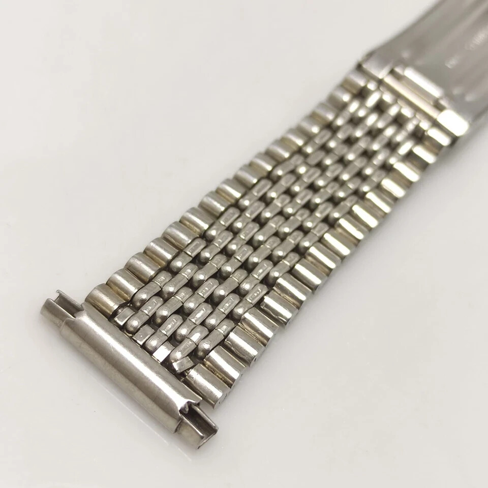 16 MM to 22 MM Beads of Rice Stainless Steel Watch Bracelet – Adjustable Endlink