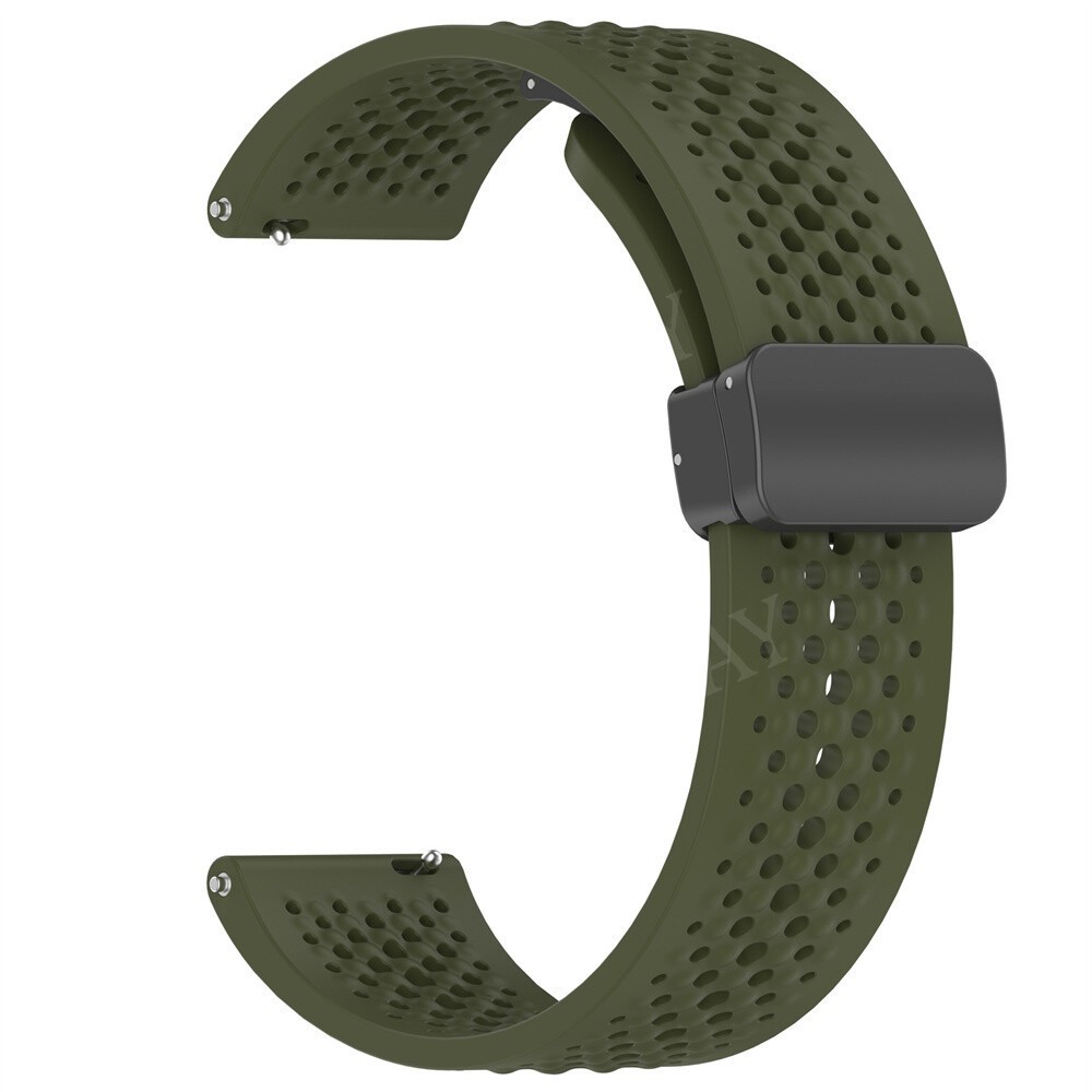 22mm Magnetic Silicone Strap Watch Band For Amazfit Bip 6/5 GTR 4/3/2/GTR 47mm