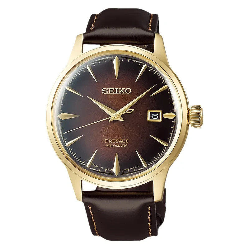 Seiko Presage SRPD36J1 Cocktail Limited Edition Automatic Brown Dial Leathar