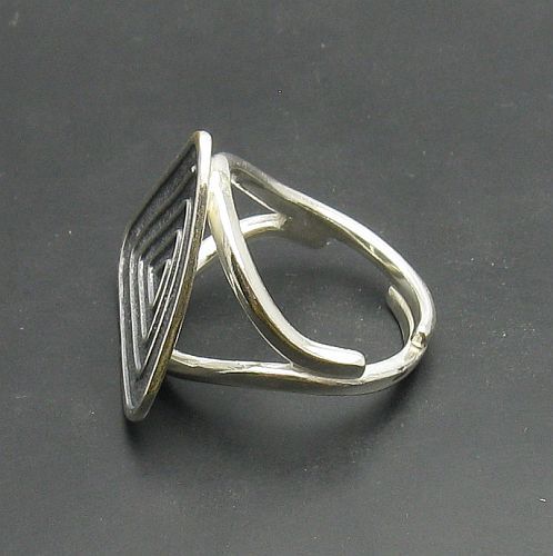 Handmade Sterling Silver Ring Spiral Hallmarked 925 Nickel Free Adjustable Size