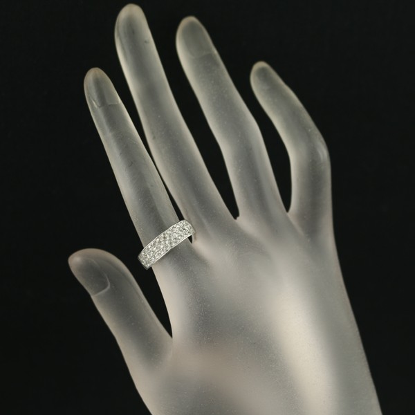 Rose-cut Diamond 0.50ct Paved Ring 950 Platinum