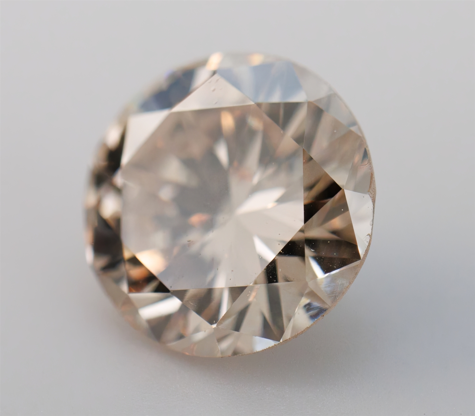 GIA Natural Loose Diamond Round Brilliant Vintage Light Brown 0.82ct VS2 W-X